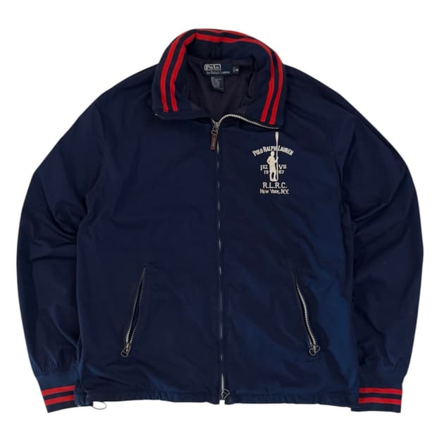90s 폴로 랄프로렌 유니크 투웨이 폴리쉘 페리자켓 네이비
