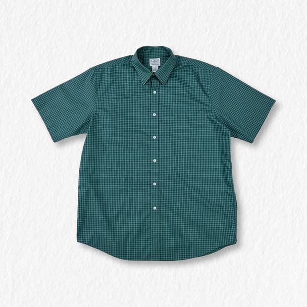 LLBEAN 엘엘빈 반팔 셔츠 그린