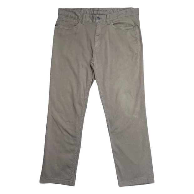 CALVIN KLEIN 슬림핏 스트레이트 팬츠 다크베이지 W34 L30