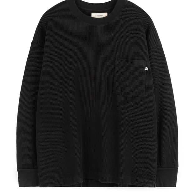 WONDERLAND원더랜드 - WAFFLE L/S (BLACK)
