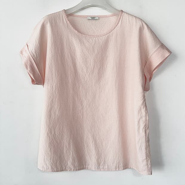 페세리코 코튼 실크 티블라우스