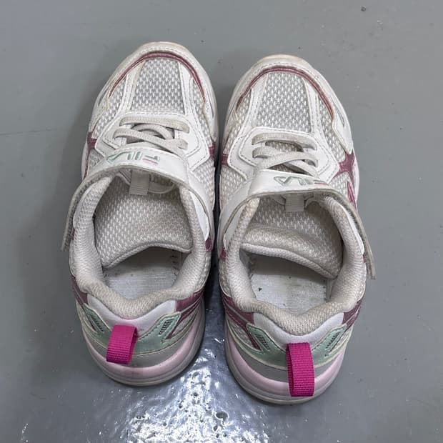 190 휠라 키즈 화이트 운동화 0407E2