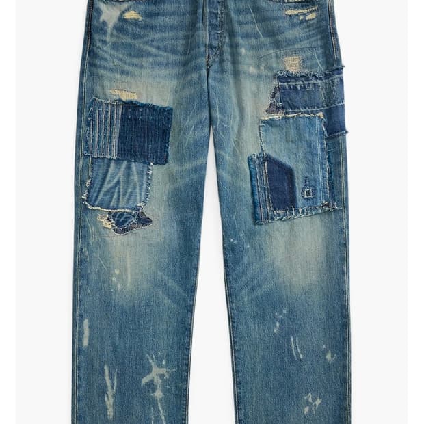 [30×30] 폴로 랄프로렌 패치워크 스트레이핏 데님 팬츠 