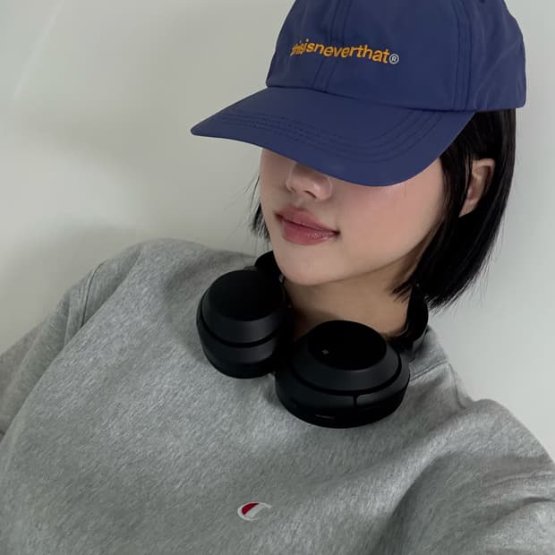 디스이즈네버댓 네이비 나일론 캡