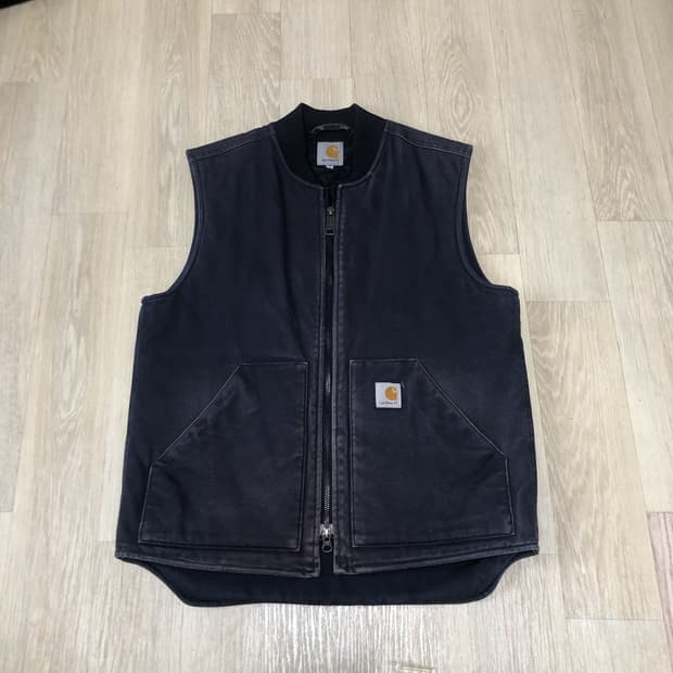 (M) 칼하트 Carhartt 덕캔버스 신슐레이트 베스트 조끼 네이비