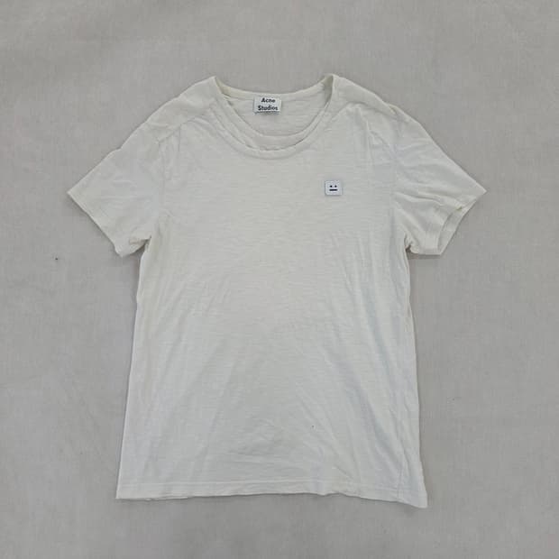 XL 고급 이모지페이스로고 라운드 반팔티 0224J