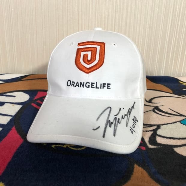 오렌지라이프 챔피언스트로피 골프모자/이미향프로 싸인모자