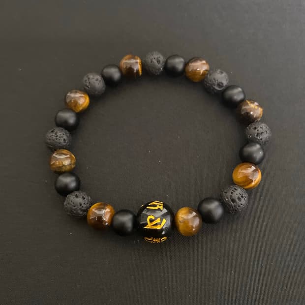 호안석 믹스 원석 팔찌