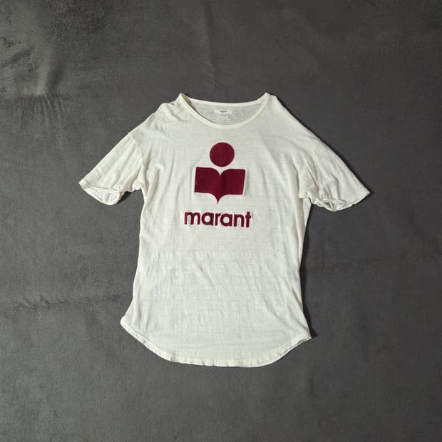 이자벨마랑 콜디 로고 린넨 반팔 티셔츠 남성 L