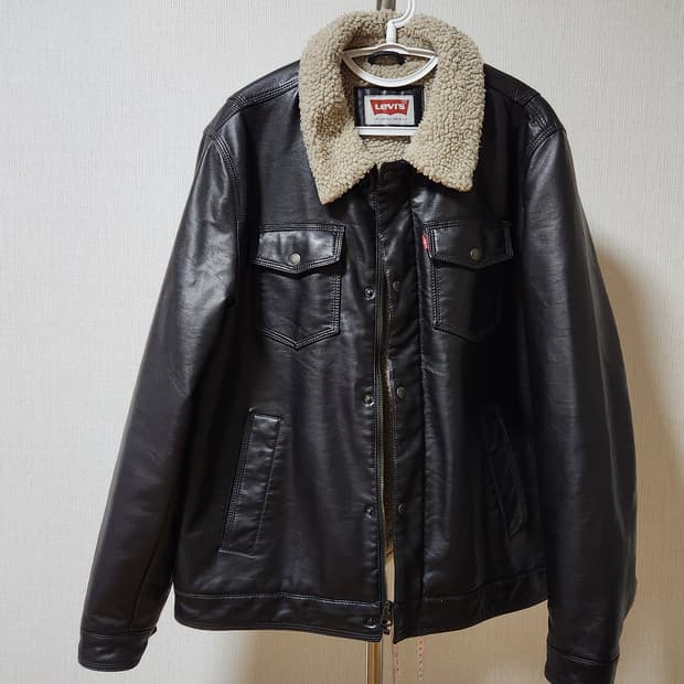 리바이스 쉐르파 가죽자켓 L 100-105