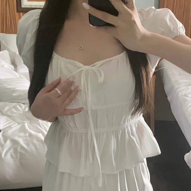[단종 새제품]리브아워 모이 블라우스 아이보리 moi blouse