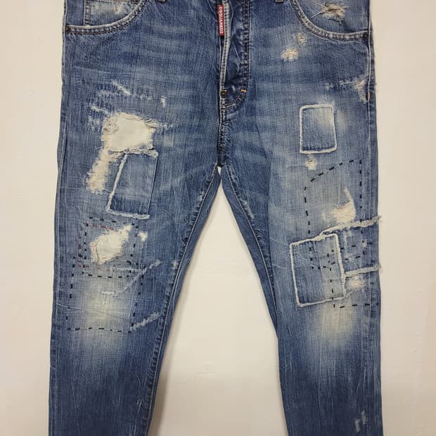 no.2  디스퀘어드2 워싱 데미지 청바지 50