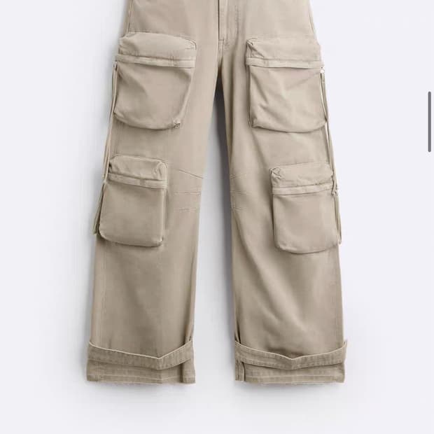 자라 유틸리티 카고 릴렉스드 팬츠 32