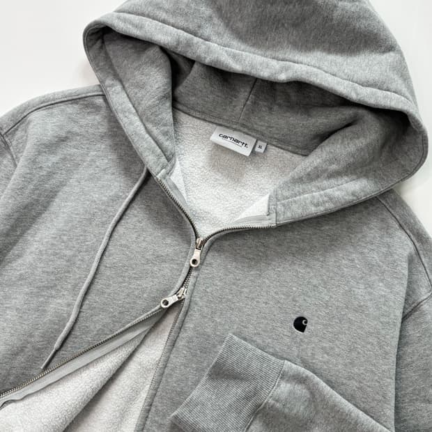 Carhartt 칼하트 그레이컬러 2-way 후드집업 