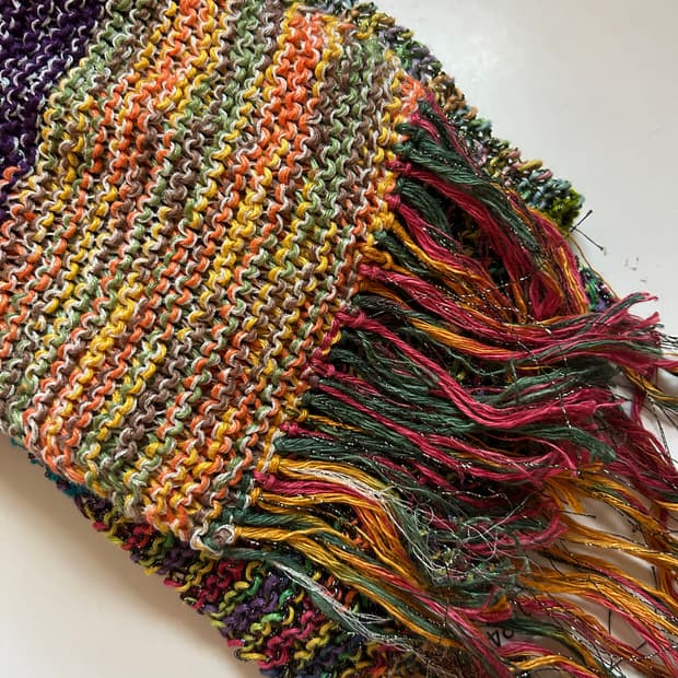 여러가지 색깔 목도리