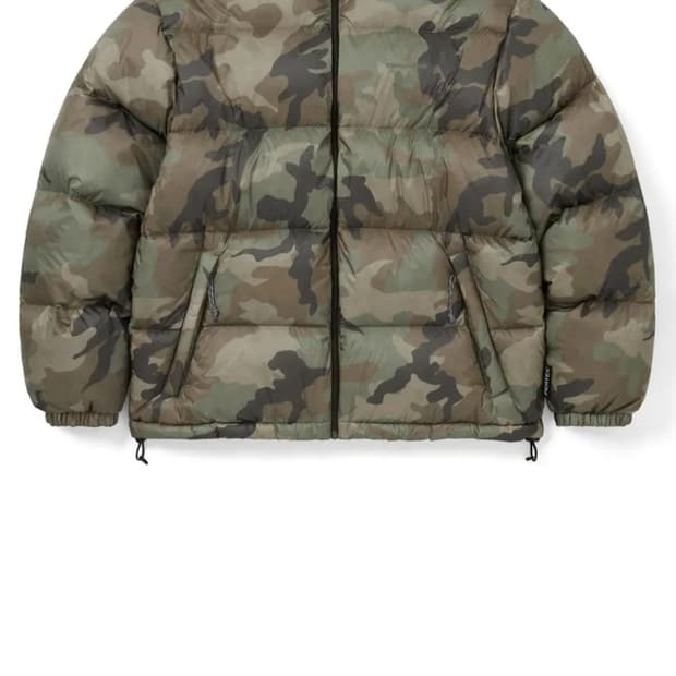 디스이즈네버댓 리버시블 카모 패딩 M