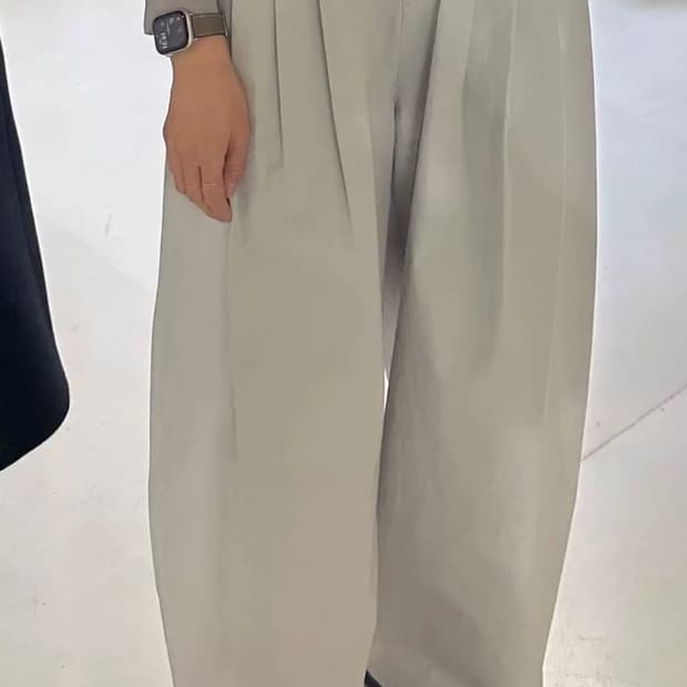 아모멘토 볼륨 팬츠 그레이