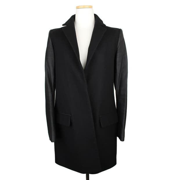 띠어리 블랙 울캐시미어 양가죽 자켓(S)

