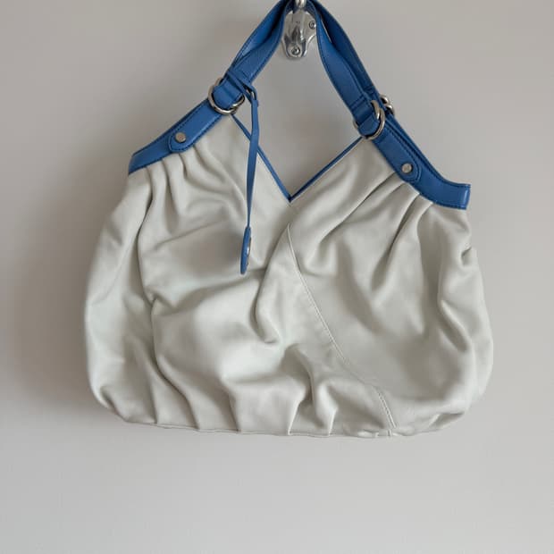 Pre owned 레더 토트 숄더백