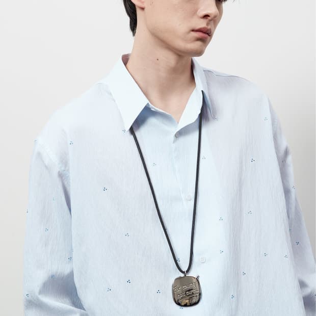 STU Crystal Stripe Shirt Blue 셔츠