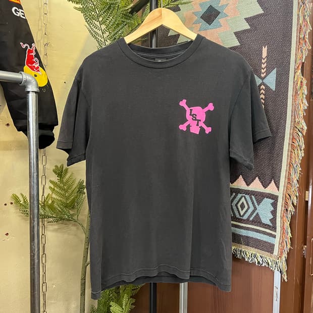 스투시 핑크 해골 반팔티 #csz738