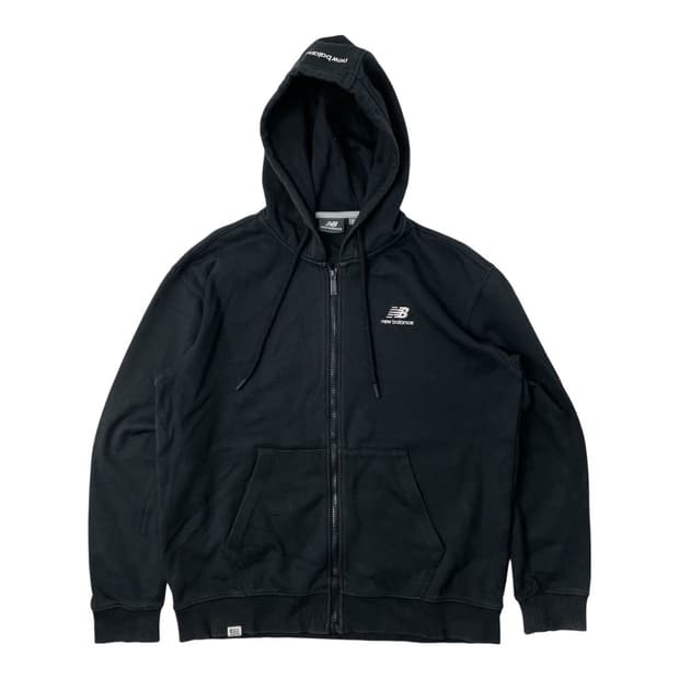 뉴발란스 블랙 후드집업 M
