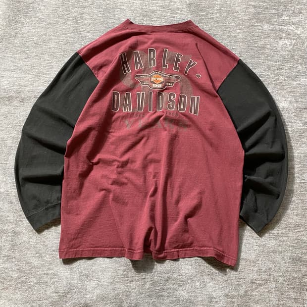 [XL] Harley Davidson 할리데이비슨 헨리넥 롱슬리브