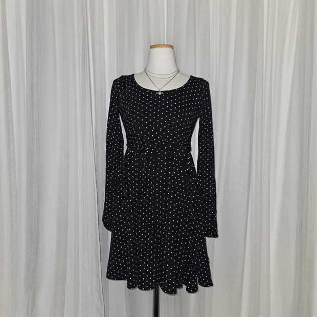 ingni 히메 도트 리본 원피스