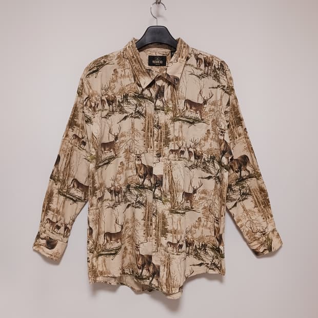 레드헤드 사슴무늬 면셔츠