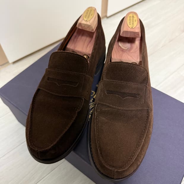 버윅 4456 다크브라운 스웨이드 UK 7 사이즈 + 슈트리