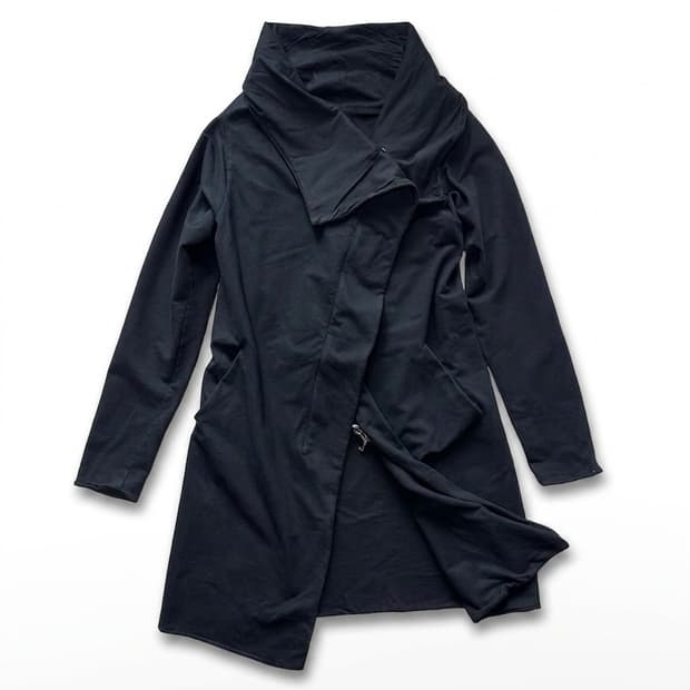 Masnada M5741 Hooded Asymmetric Coat