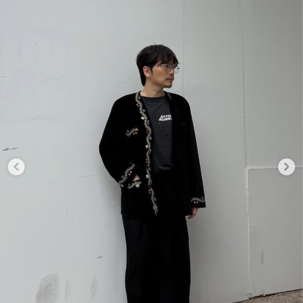 BODE ALPINEFLOWER JACKET (BLACK MULTI)