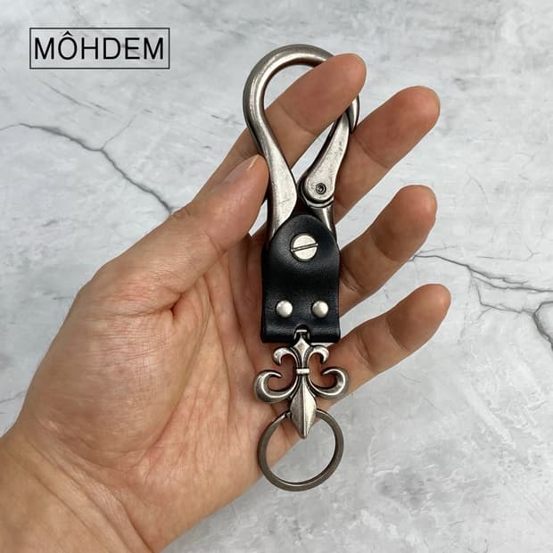 [Unisex]크롬 후크 키링 열쇠고리