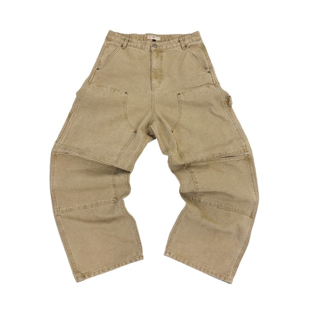 아오이로 커티드 더블니 팬츠 탄 2026