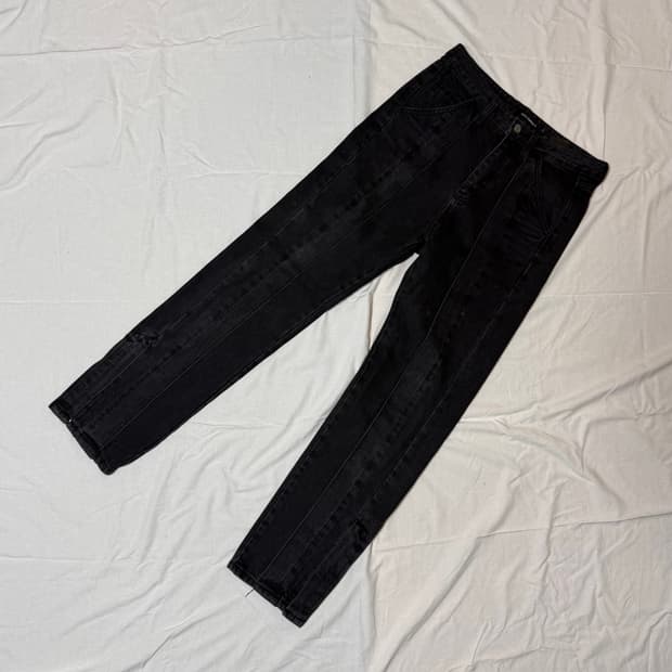 DWS COMPANY 블랙 데님 팬츠 L