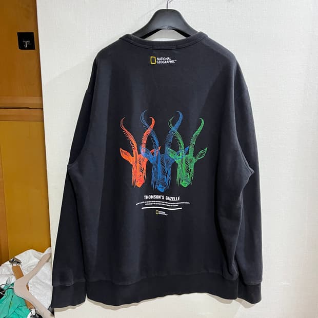 (XXL) 네셔널지오그래픽 톰슨가젤 맨투맨 스웻셔츠