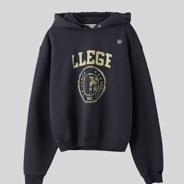 렉토 빈티지 디스트로이드 로그 후드티