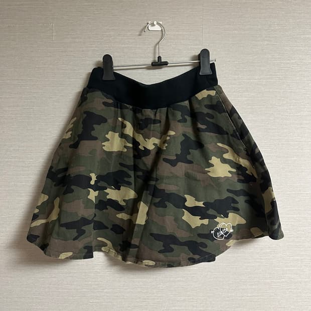 Vintage 카모패턴 플리츠 치마 빈티지 갸루