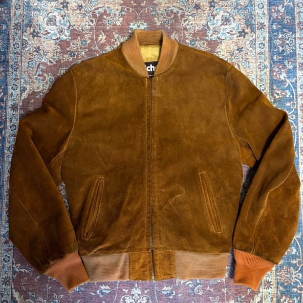 쇼트 schott 스웨이드 봄버 자켓