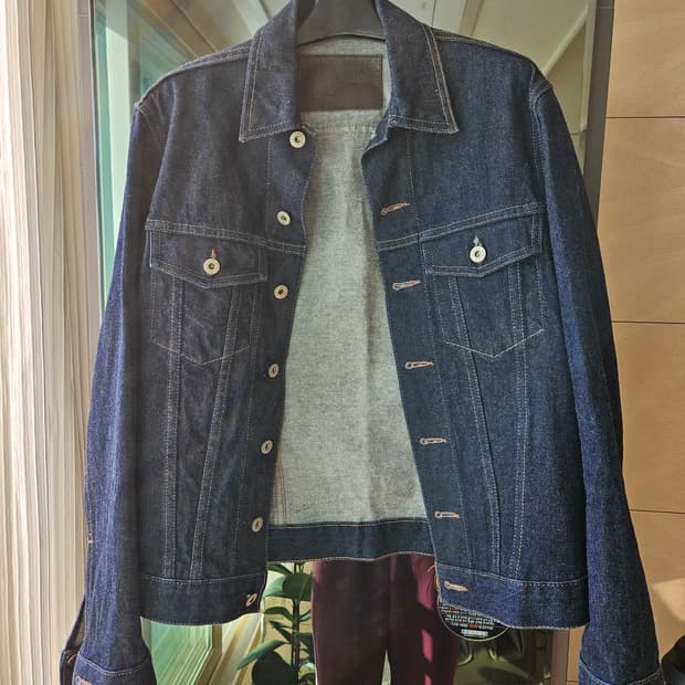 네이키드앤페이머스 11oz dry broken twill 데님자켓. M