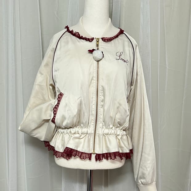 리즈리사 레이스 아일렛 폼폼자켓 라떼갸루 히메갸루