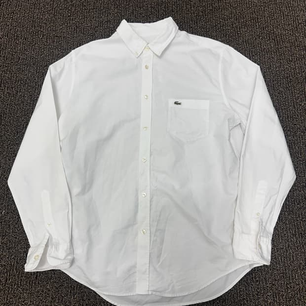 라코스테 코튼 셔츠 화이트 105(XL)