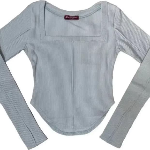 플리즈노팔로우 바비탑 스카이블루