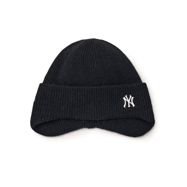 MLB 베이직 앙고라 라이크 이어플랩 미드 비니 뉴욕양키스