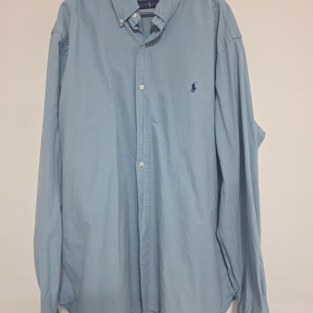 폴로 랄프로렌 연하늘 셔츠 XXL 오버핏