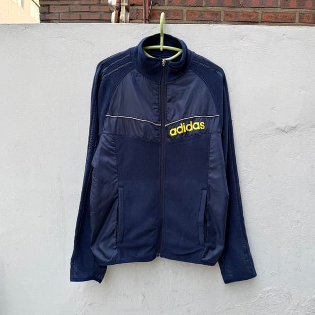 08’s 아디다스 플리스 트랙 자켓 져지 네이비