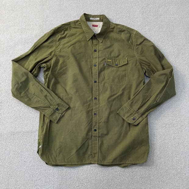 L 리바이스 스탠다드핏 체크 셔츠 0122T1