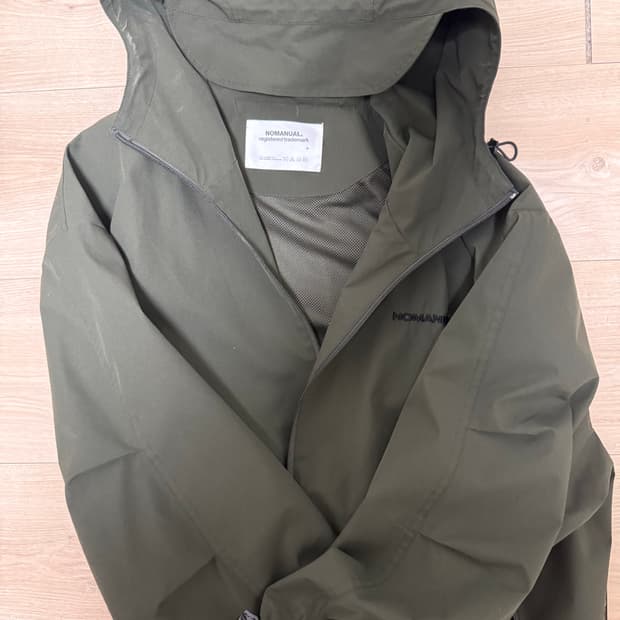 노메뉴얼 카키 바람막이 M