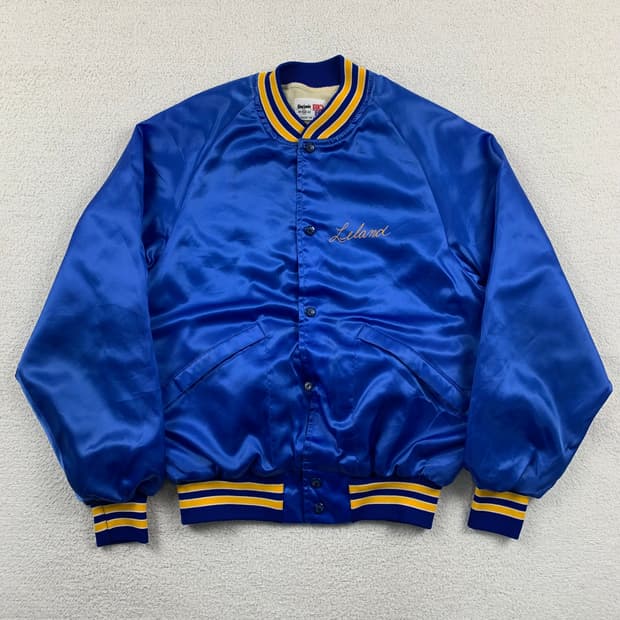 90‘s 아메리칸 빈티지 킹 루이 사틴 자켓 블루