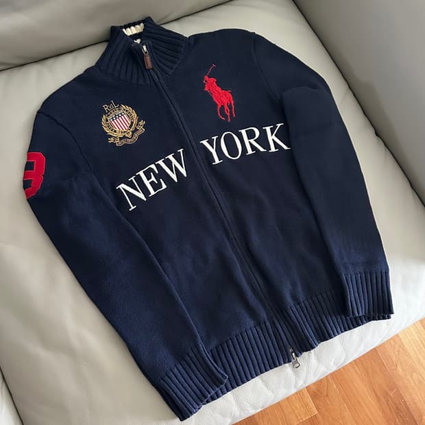 폴로 랄프로렌 빅포니 뉴욕 니트집업 S